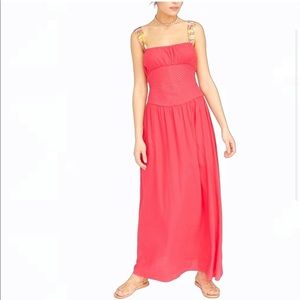 NWT Free People Santorini Pink Boho Maxi Dress